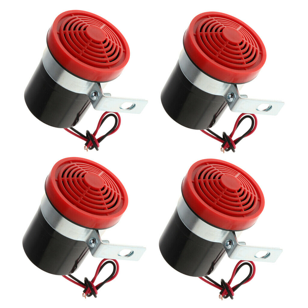 4 Pieces Auto Vehicle LORRY 12V Reversing Horn Speaker Beeper Buzzer Alert