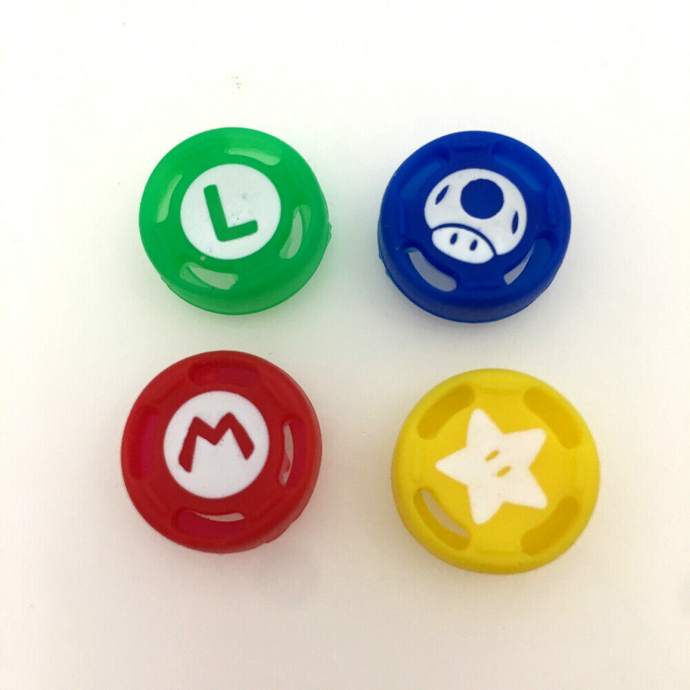 10 Sets Silicone Thumbsticks Grip Cap Mario Luigi for Nintendo Switch Joy-Con