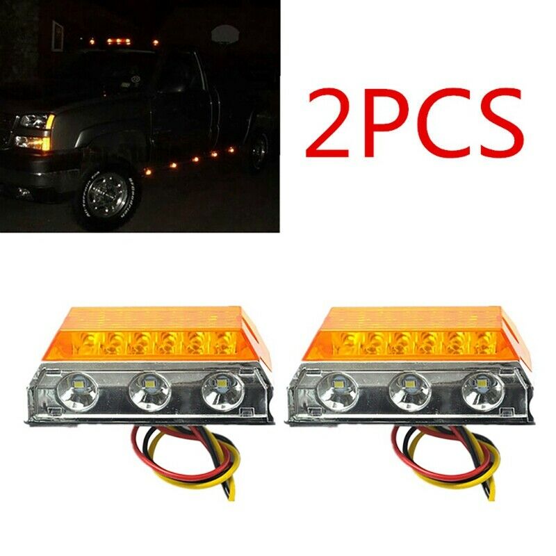 2Pcs 24V 15LED Side Light Indicator Light Suitable for Truck Trailer Z6R9