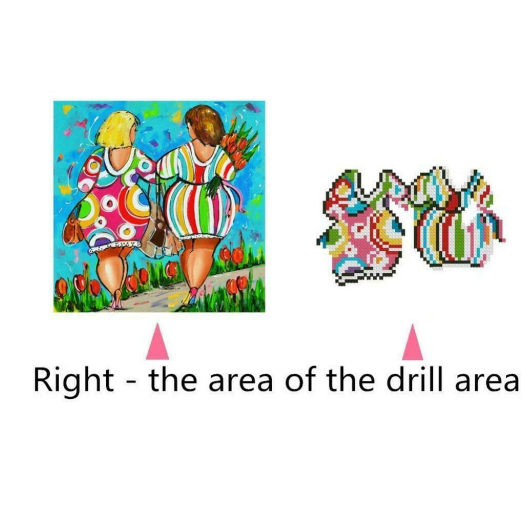 DIY 5D Diamond Painting Kit Girls Embroidery Cross Stitch Home Decor Gift