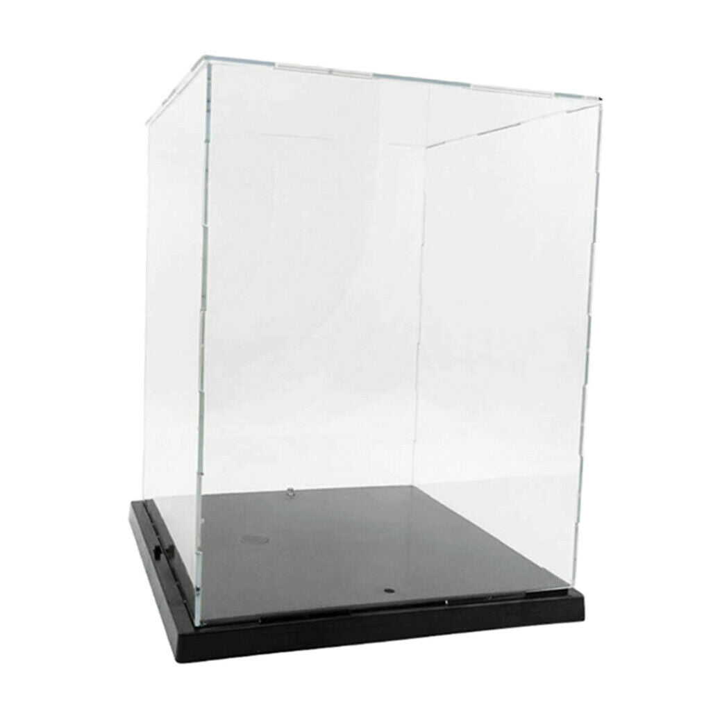 Clear Acrylic Display Case 8.27x8.46x10.24inch with Light, Dustproof Protection