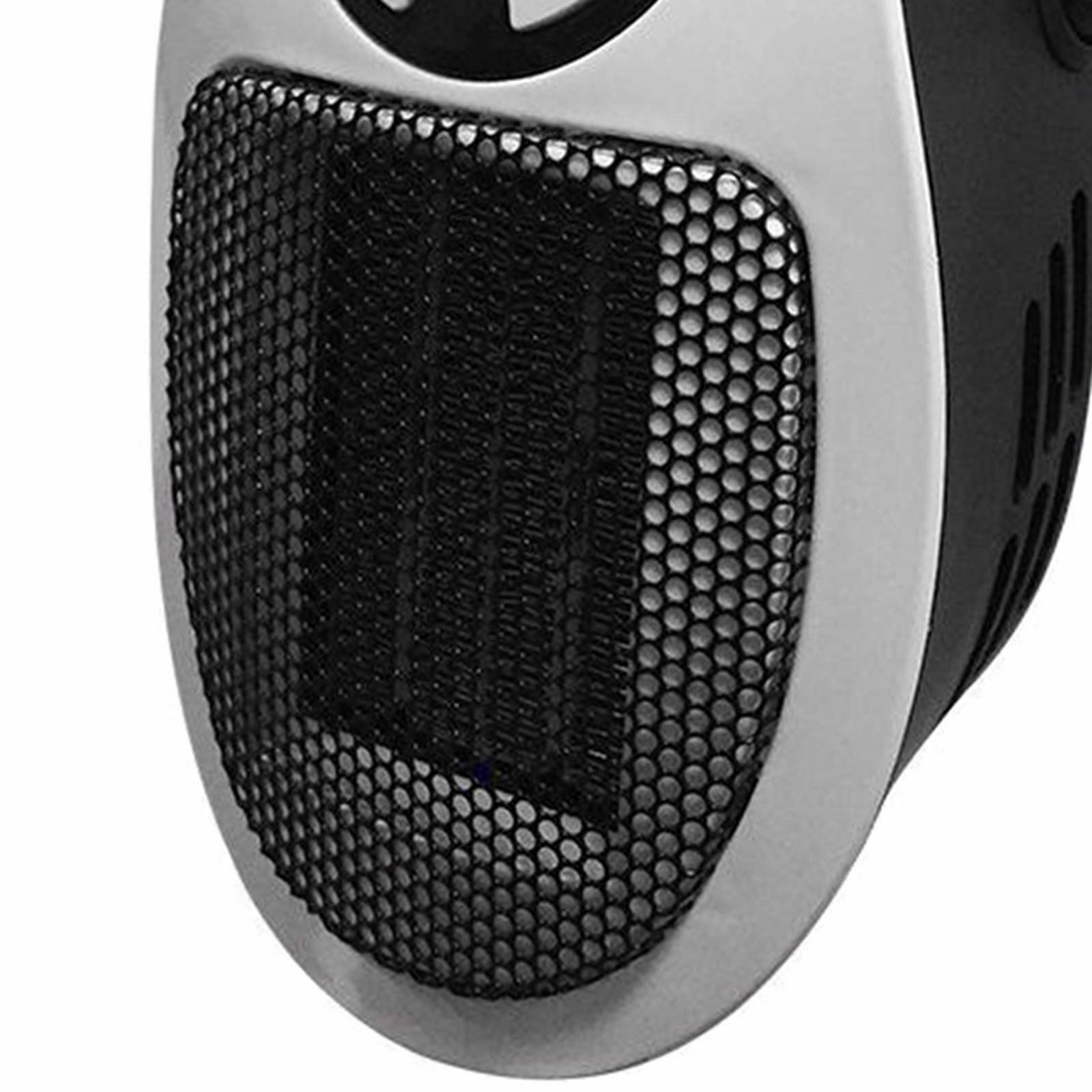 Electric Fan Heater Adjustable Small Air Conditioner Heater Black