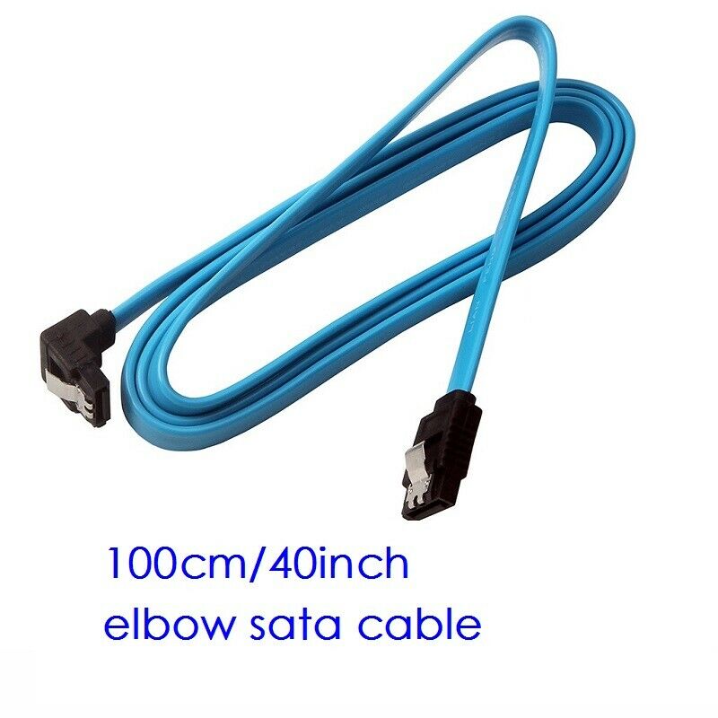 100cm 6Gbps SATA 3.0 cable for HDD SSD Hard Drive Data elbow Head High Speed