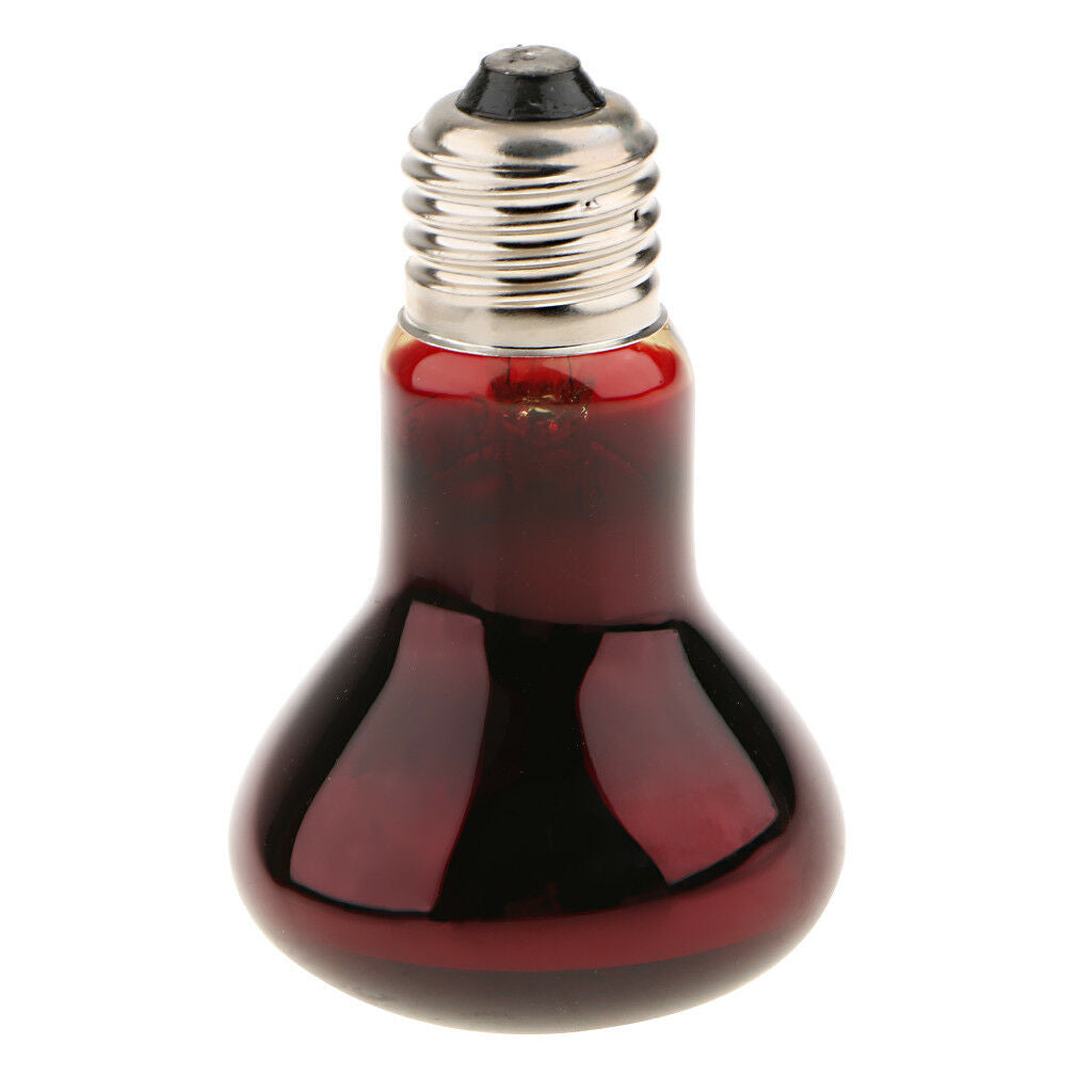 4x 220V E27 Reptile Terrarium UVA UV Infrared Heat Light Bulb Nightlight 60W