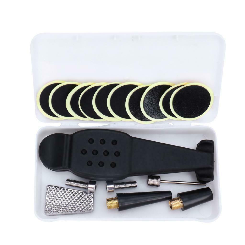Bike Tire Repair Tool Kit Pump 16 in 1 Hex Spoke Wrench Screwdriver Tail Bag