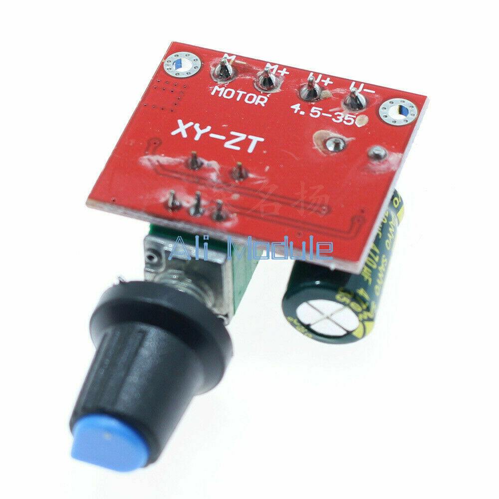 4.5V~35V 5v 6V 12V 24V 5A Mini PWM DC Motor Speed Controller Switch LED Dimmer