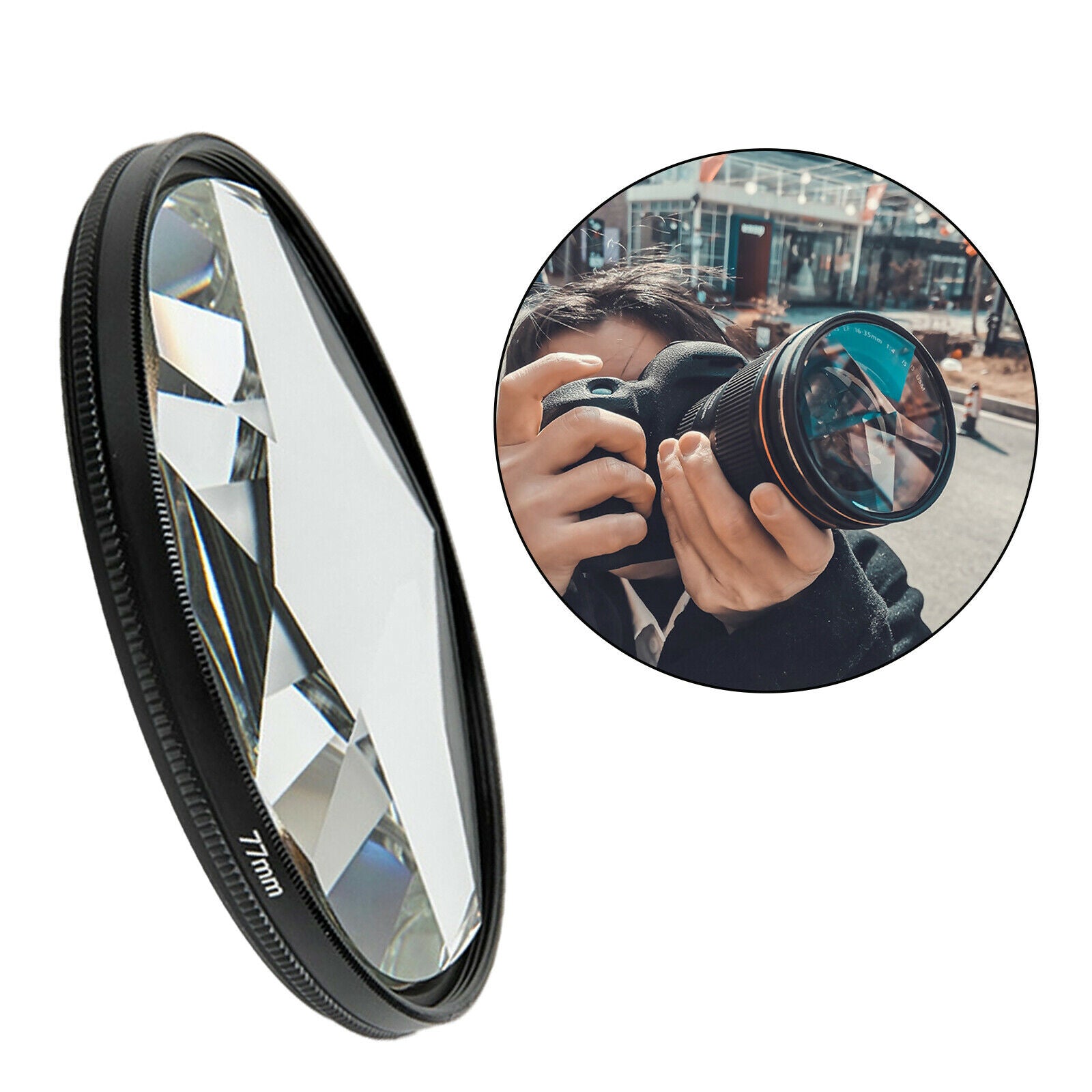 77mm Pentaprism Prism Camera Filter Multiple Refractions SLR Equipment