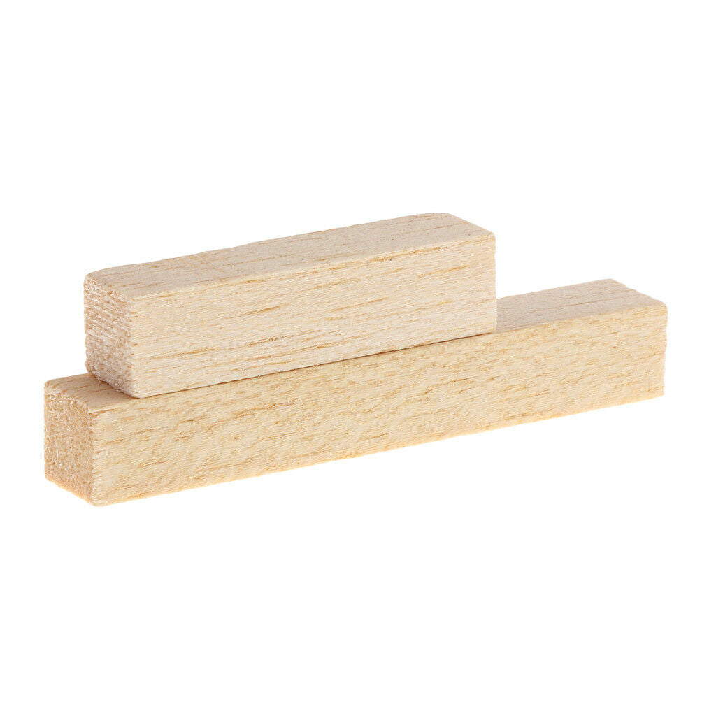 20x Natural Wooden Balsa Wood For Modeling Home Garden Decor Woodworking