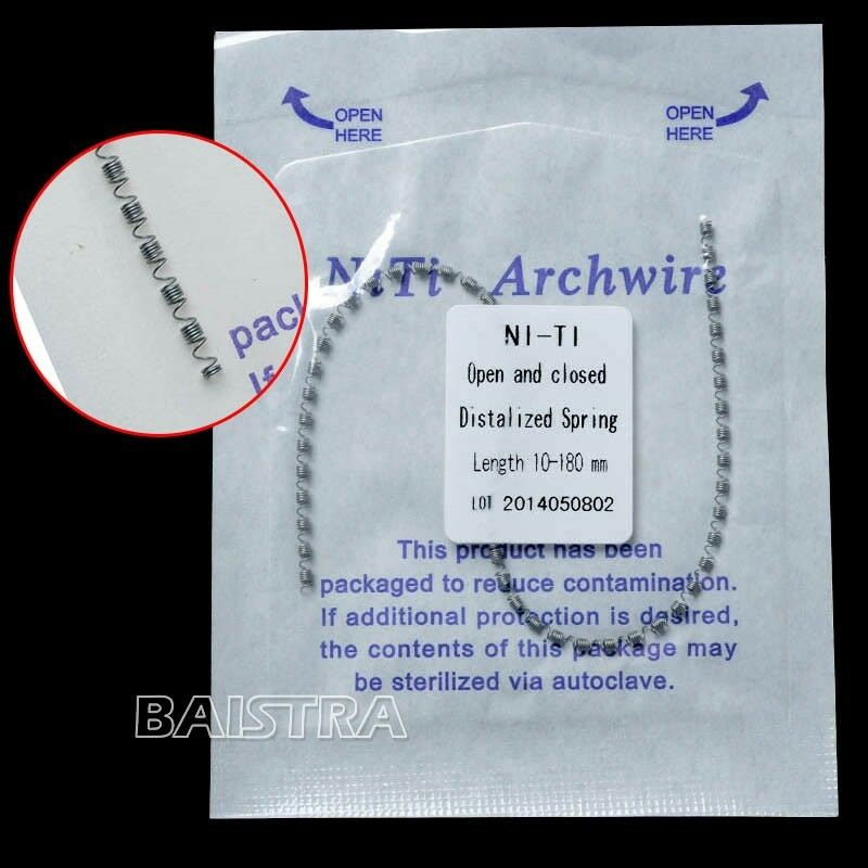 50 X Orthodontic Dental Niti Open & Closed Distalized Coil Spring 0.010*180mm