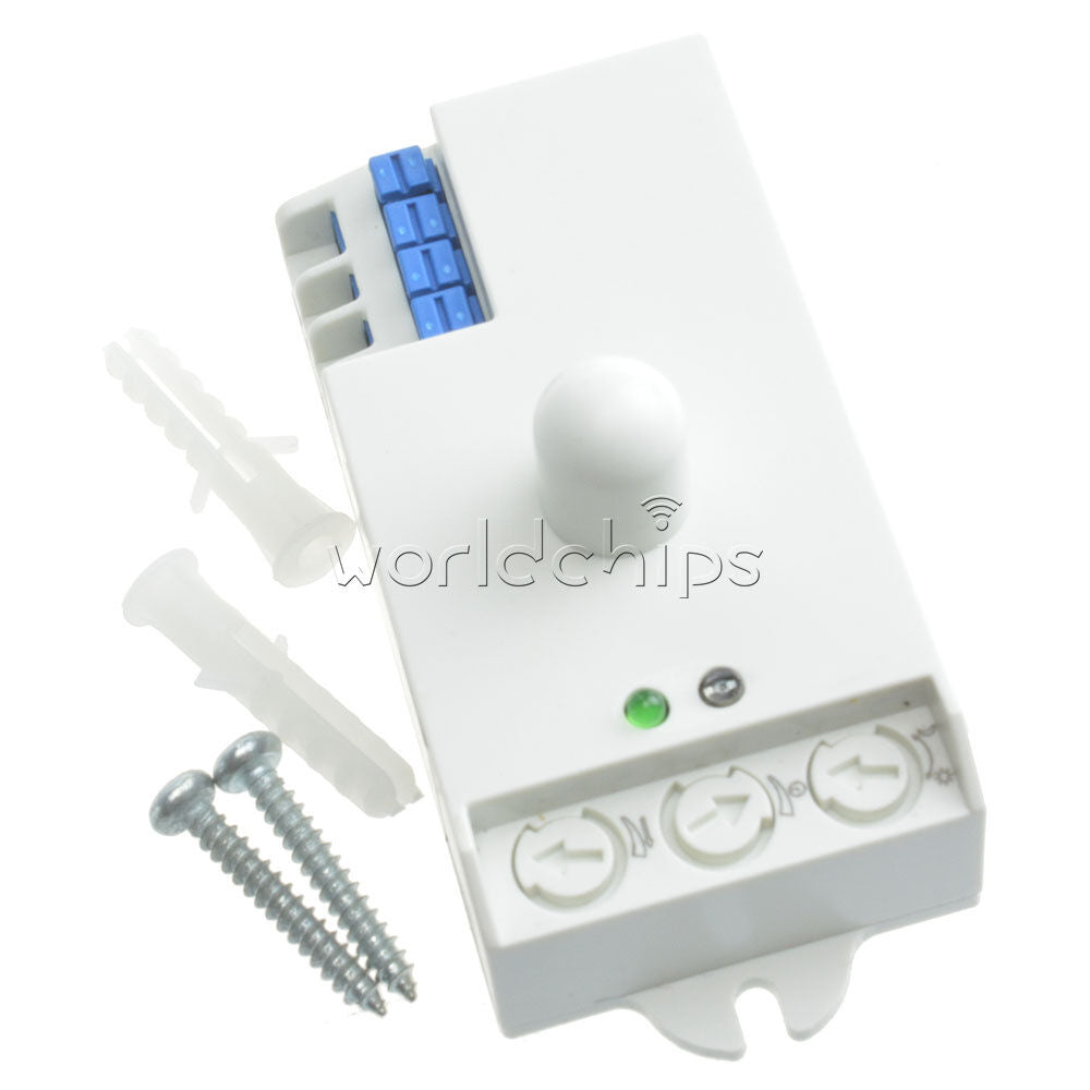 DC12V-24V 5.8GHz Microwave Radar Sensor Body Motion HF Detector Light Switch New