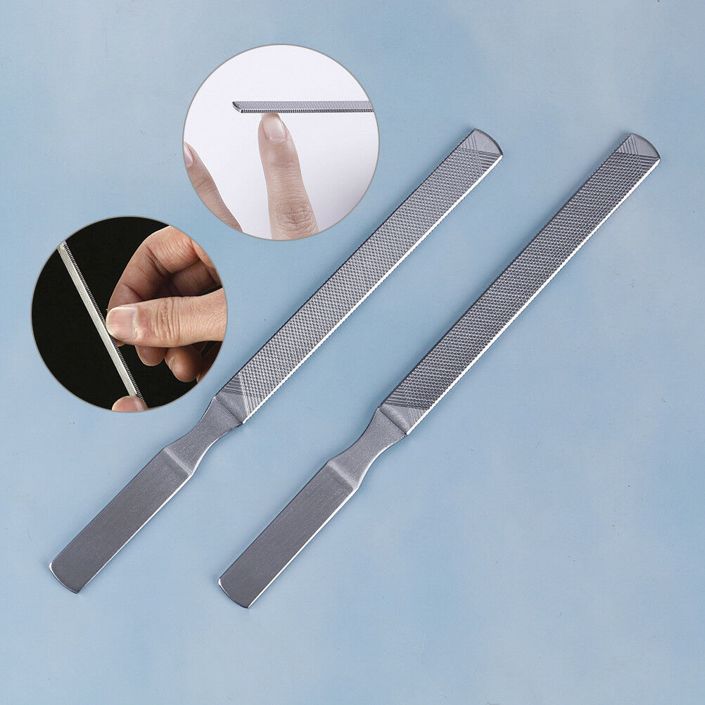 Stainless Steel Metal File Nail Art Beauty Dual Sided Pedicure Manicure TooDEAU