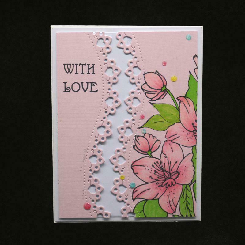Lace Metal Cutting Dies Stencil DIY Scrapbooking Album Stamp Paper Card Craft