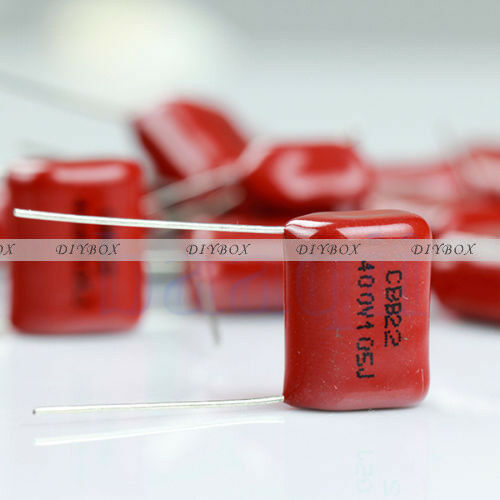10PCS CBB22 Capacitor 400V 105J 1uF 400V/105J Pitch 20mm 22*14*7MM
