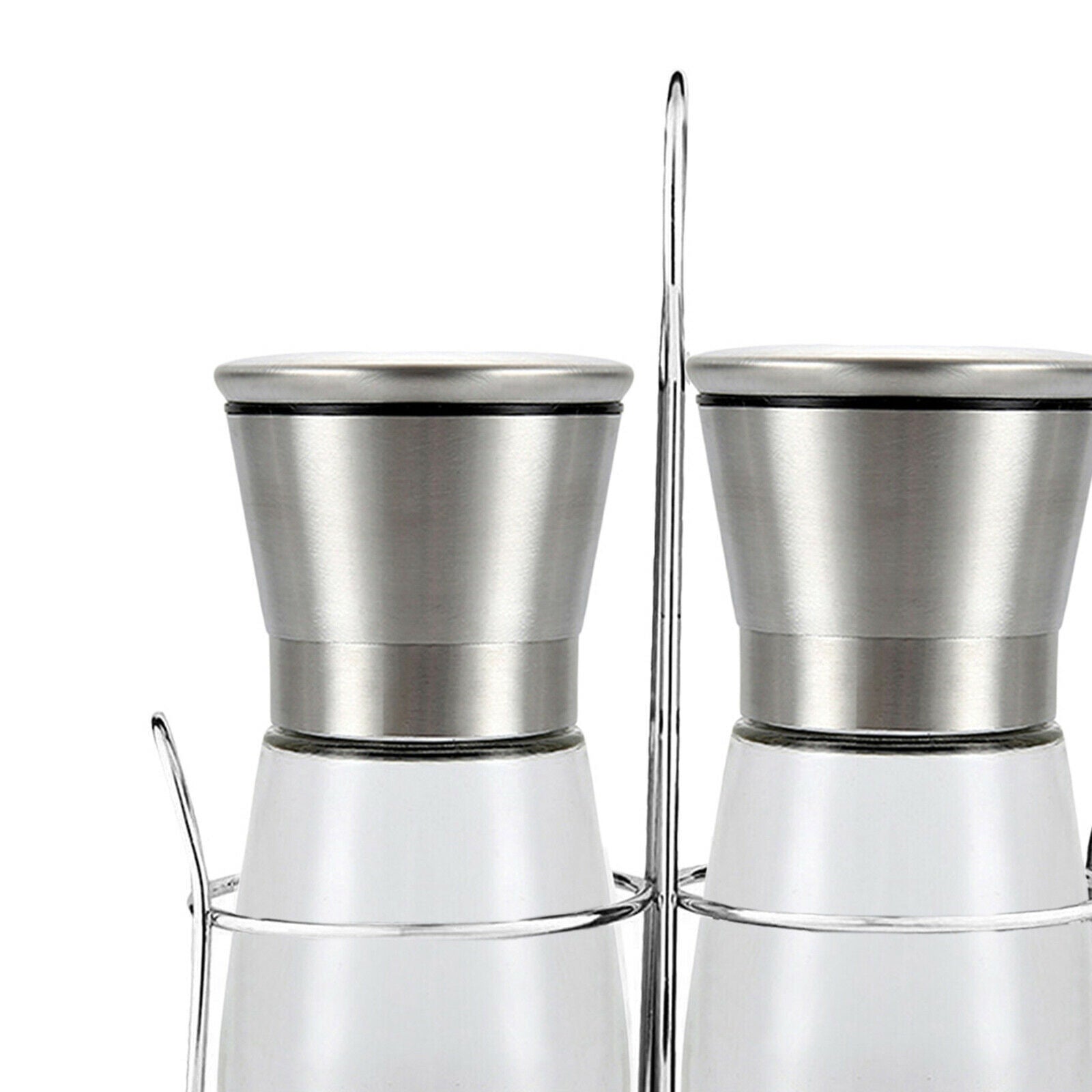 Refillable Adjustable Salt and Pepper Grinder Coarse Mill Glass Shakers Kitchen