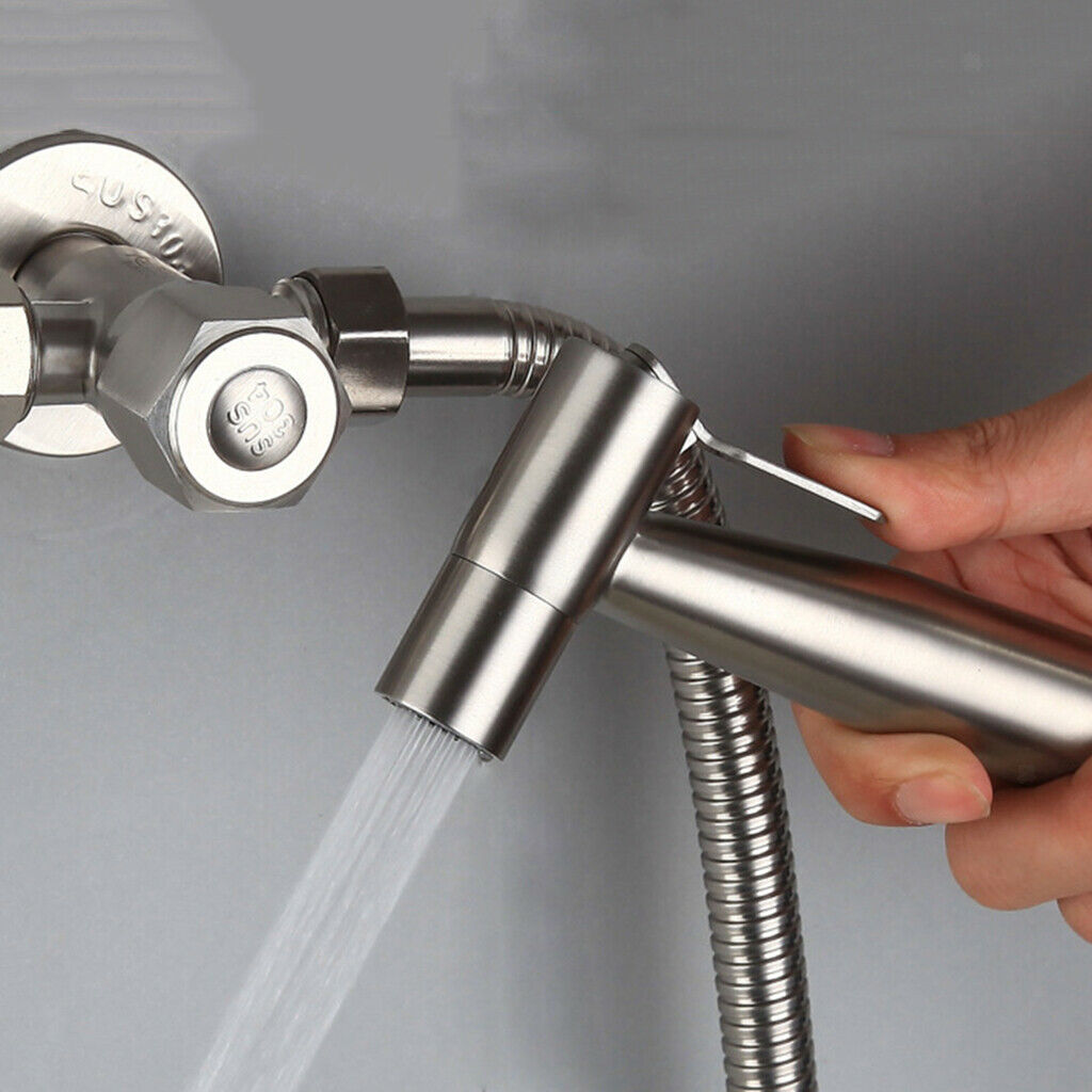 Toilet Bidet Sprayer Head with Holder Bathroom Toilet Set Self Cleaning