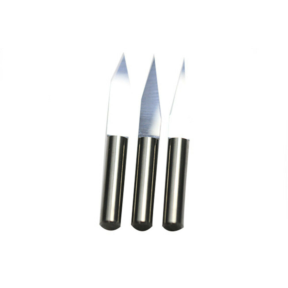 110Pcs 3.175mm 45 Degree 0.1mm Carbide PCB Engraving Bits CNC Router Tool