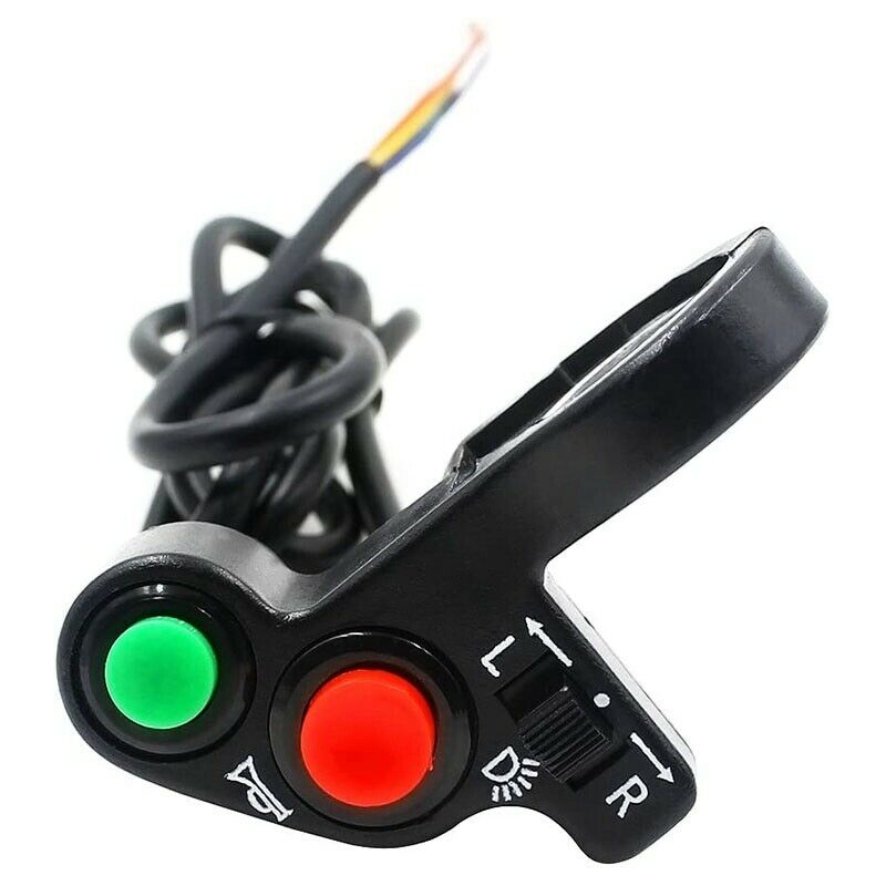 Motorcycle Handlebar Switch Electric Bike Scooter Horn Turn Signals On/Off ButF4