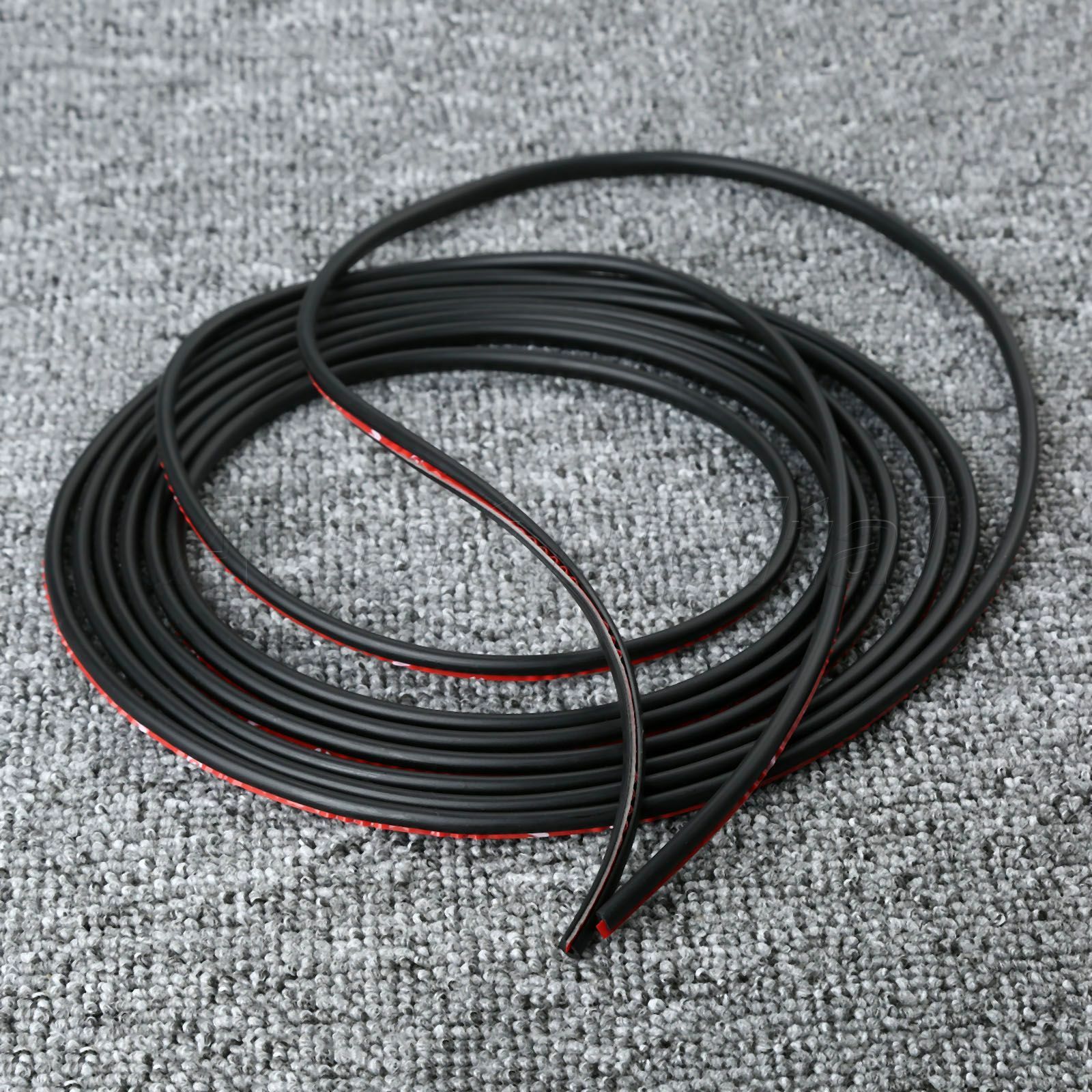 Car Door 5m Black Moulding Trim Strip Edge Guard Cover Scratch Crash Protector
