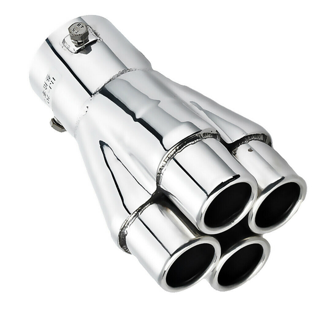 MagiDeal 57mm Stainless Steel Car SUV Exhaust Pipe Tail Muffler Tip 155mm*