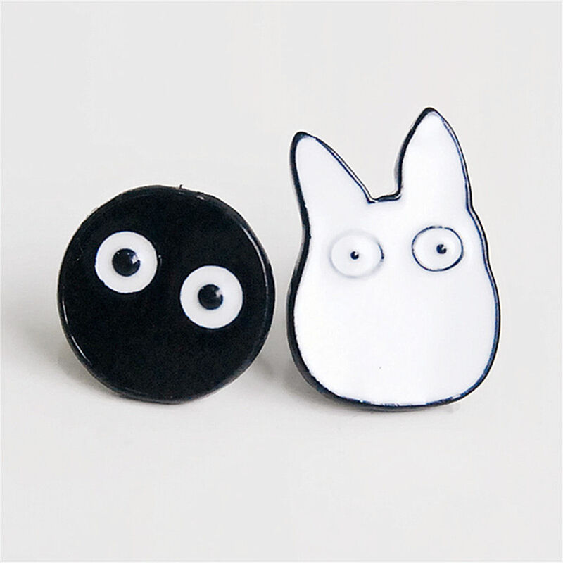 1Pair Women  Cute Cartoon Jewelry Animal Totoro Ear Stud Piercing Earring_AU Lt