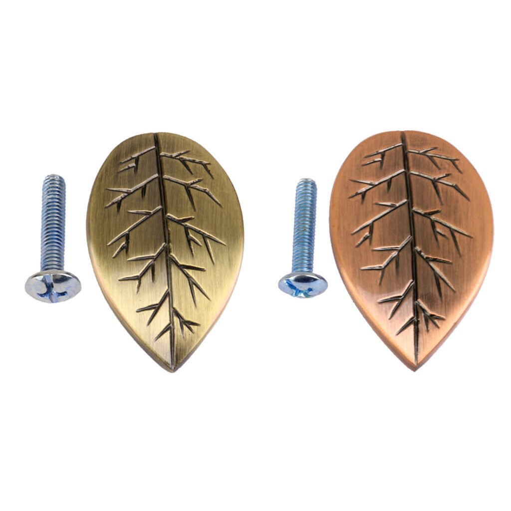 2x Rural Door Pull Living Room Decorative Knob Handle w/ Screws Ornaments