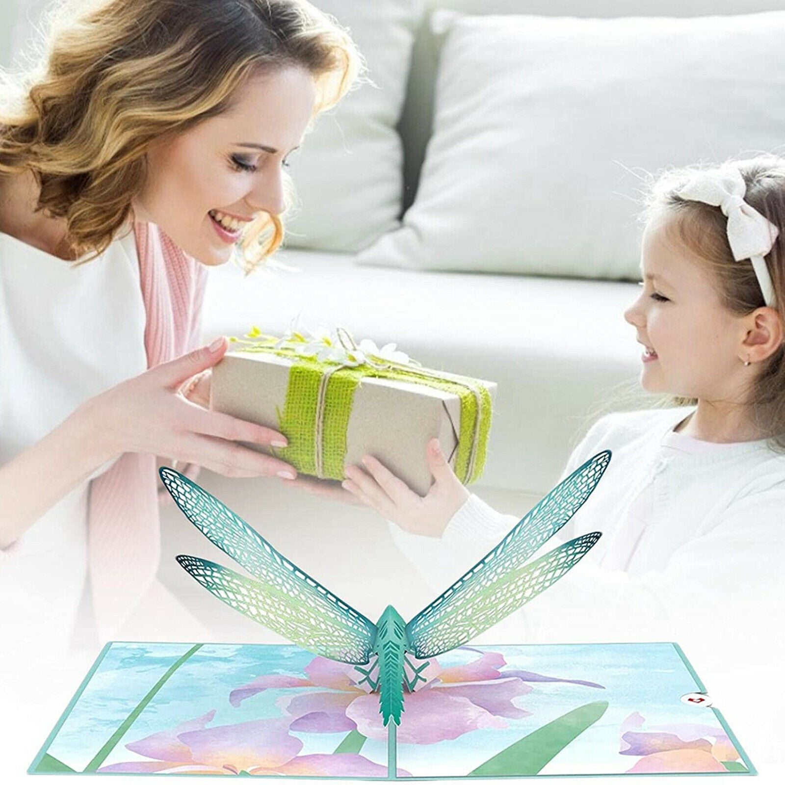 Handmade Dragonfly   Up Card Mother's Day Gifts for Grandma Invitation
