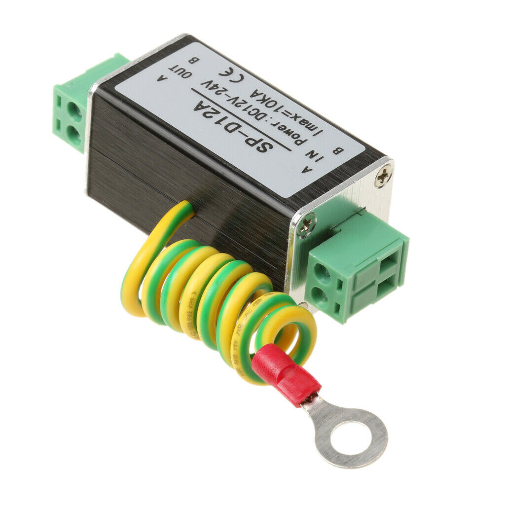 DC 12-24V Power Supply Surge Protector Suppressor Thunder & Arrester 10Ka