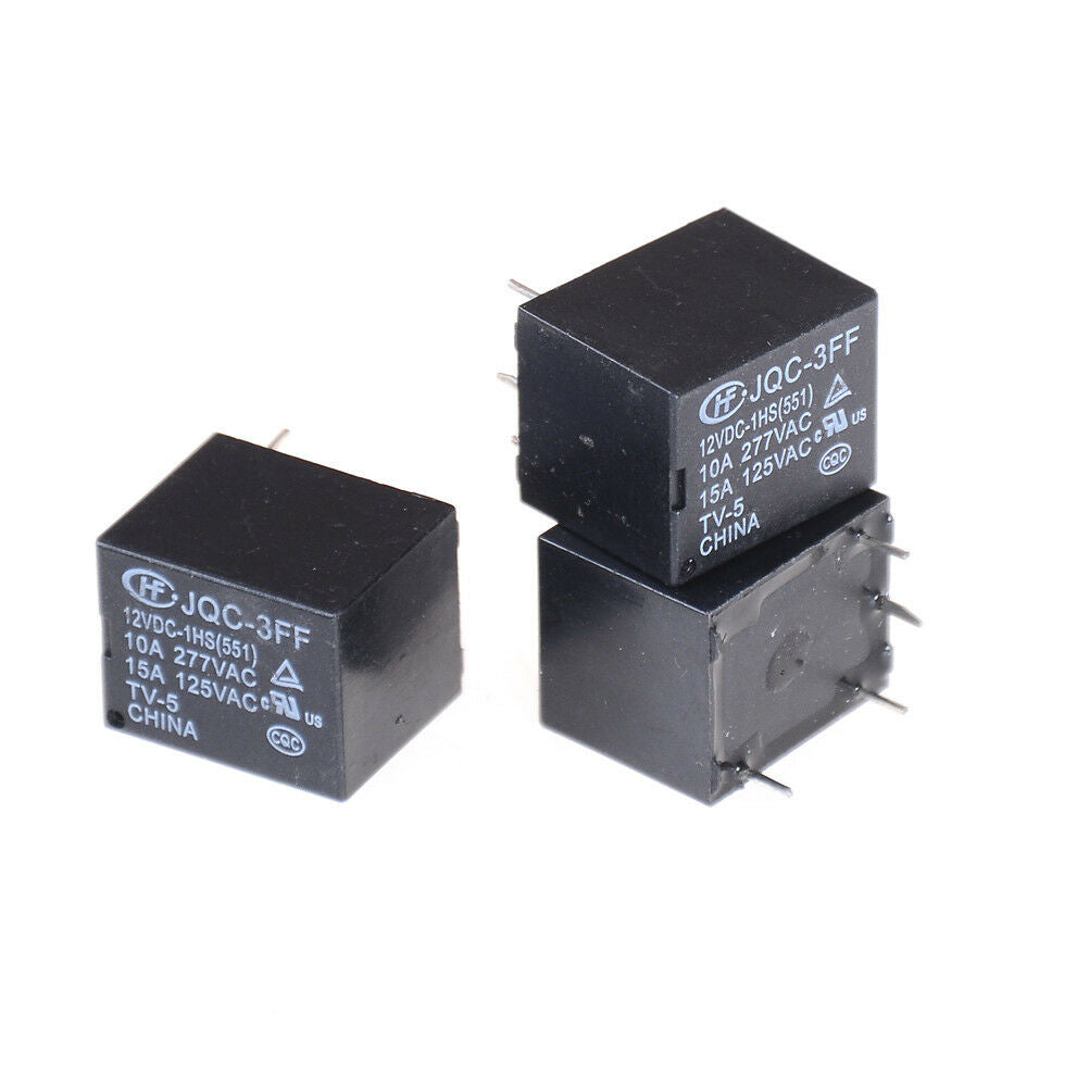 5Pcs 12VDC SRD-S-112DM 15A 125VAC 4Pins Coil Power Rela.l8