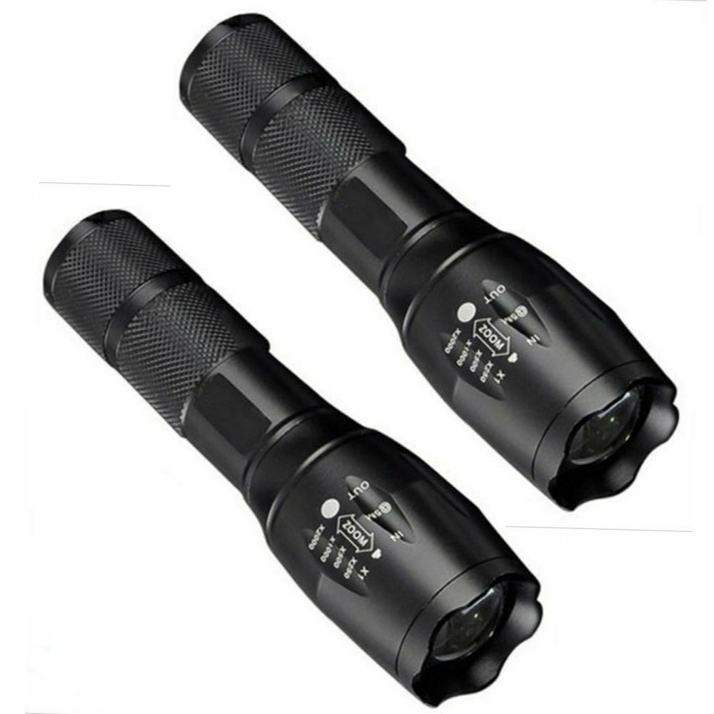 Durable Hiking Zoomable 500 Lumen LED E17 XM-L Flashlight Waterproof Torch