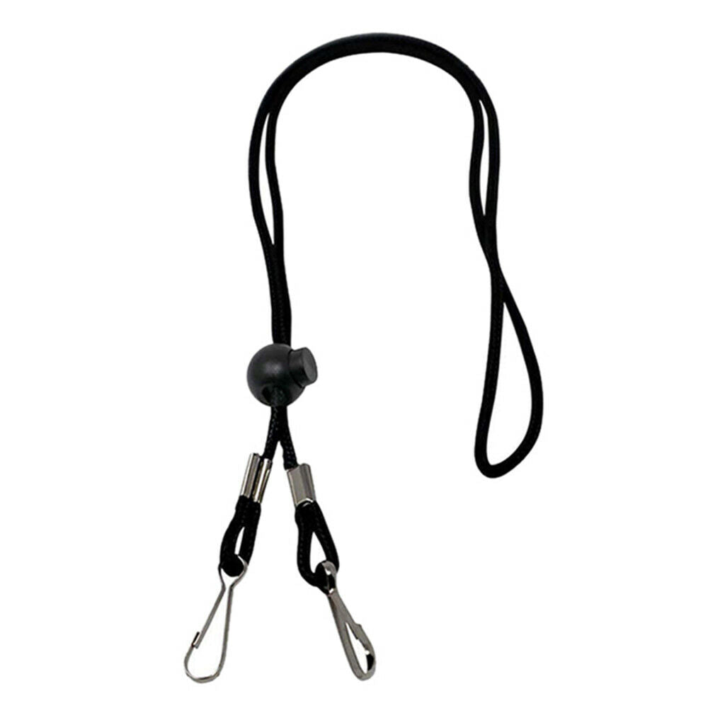 1 / 3Pcs Adjustable Neck Lanyard Chain Strap Holder Black 1Pcs