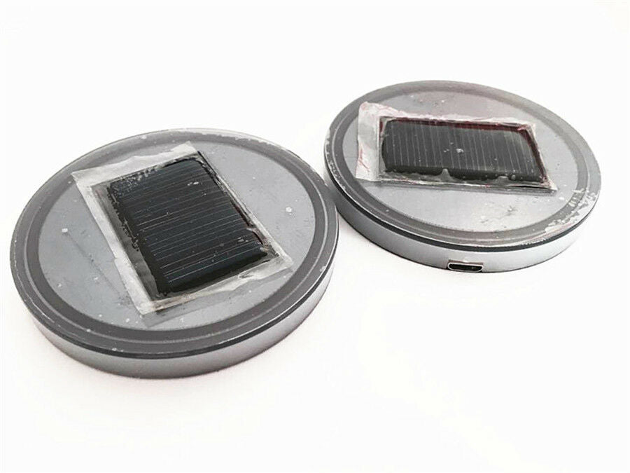 Solar Cup Pad Car accessories LED Light Cover Interior Decoration Lights Fashion