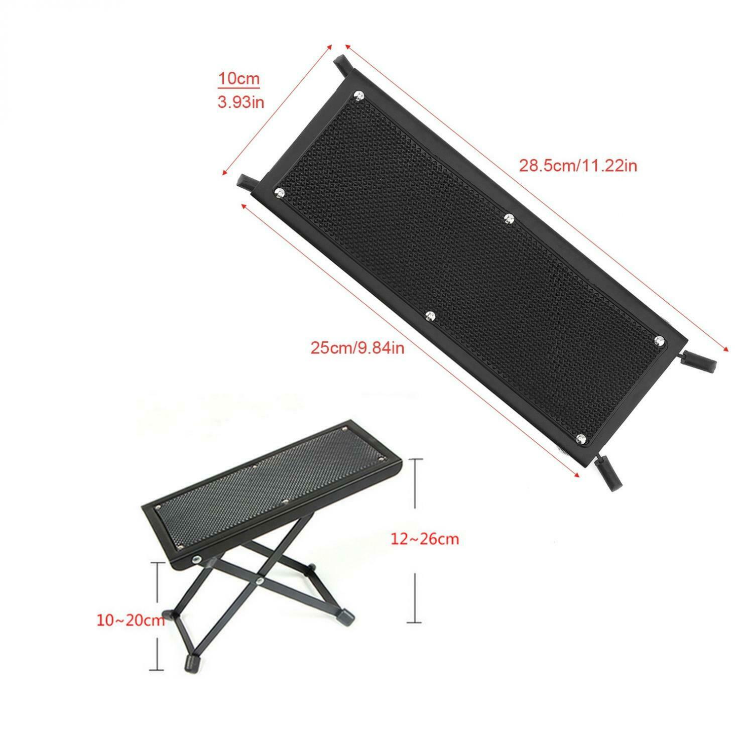 Guitar Foot Rest Stool, Height Adjustable Guitar Foot Rest, Anti Slip Guitar