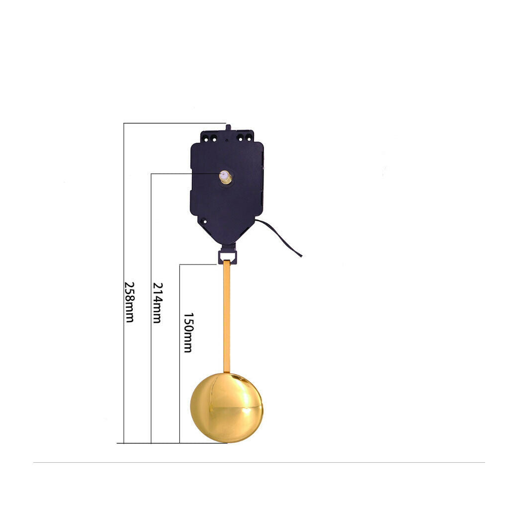 2 Set Wall Pendulum Clock Chime Mechanism Movement DIY Kit Replacement