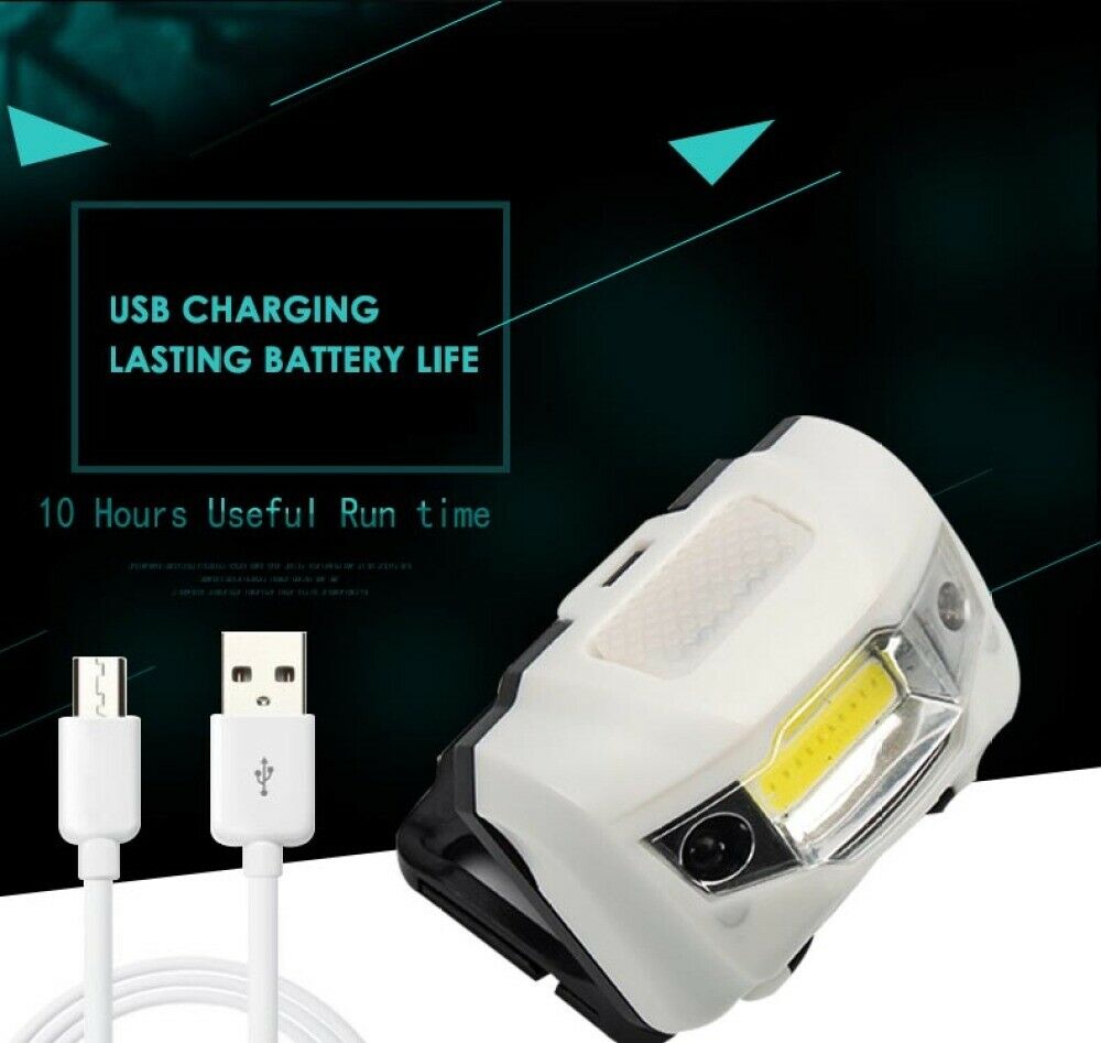 LED Headlamp Flashlight Headlight FishingHead Torch Battery Sensing Lamp Outdoor