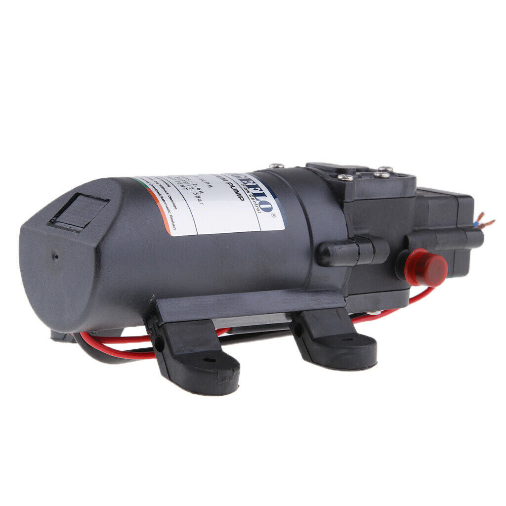Self Priming Water Diaphragm Pump 80psi 12V 1GPM 3.8L/min Caravan Boat