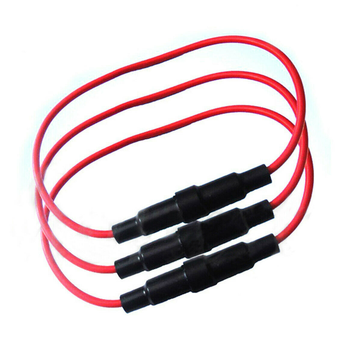10X In Line 6x30mm Glass AGC Fuse Holder Splash Proof Screw Type Connector Cable