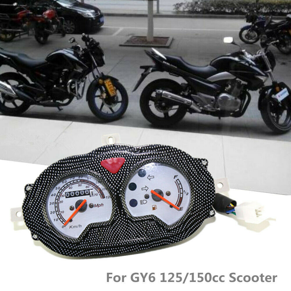 1PCS Motorcycle Scooter Odometer Meter Speedometer Assembly Gauge for GY6 150cc