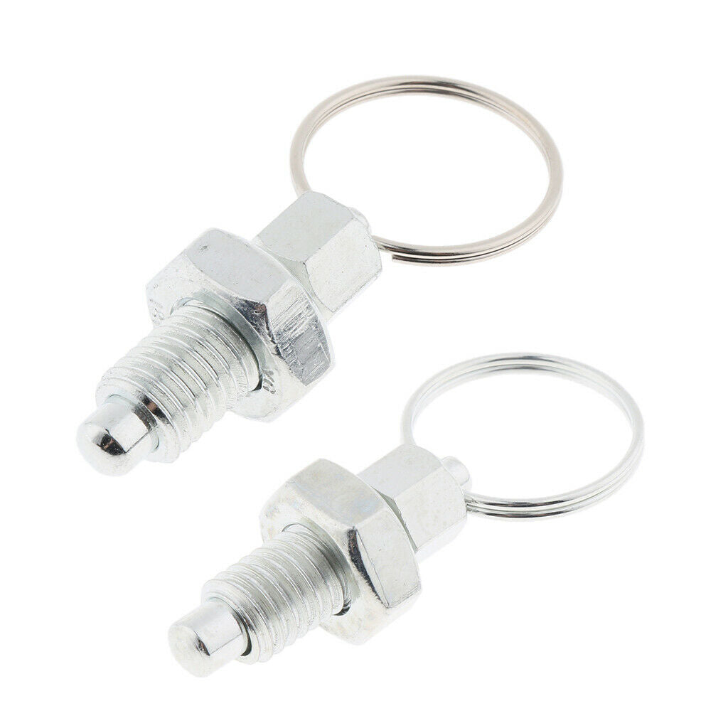 2-Piece Plunger Index Piston Index Single Ring Type Stainless Steel M8 & M12