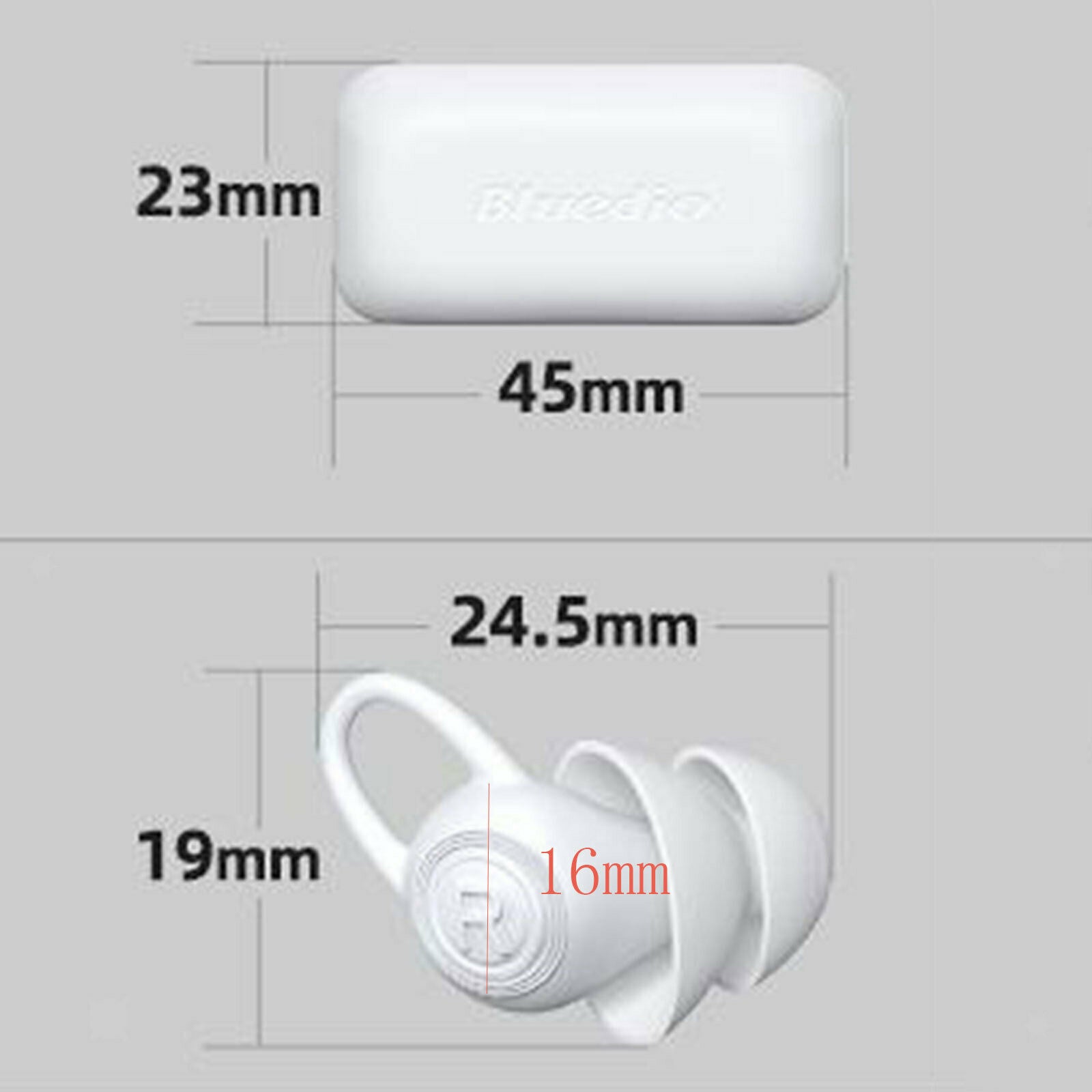 1 Pair of Soft Silicone Ear Plugs in Box Reusable Plugs for Sleep