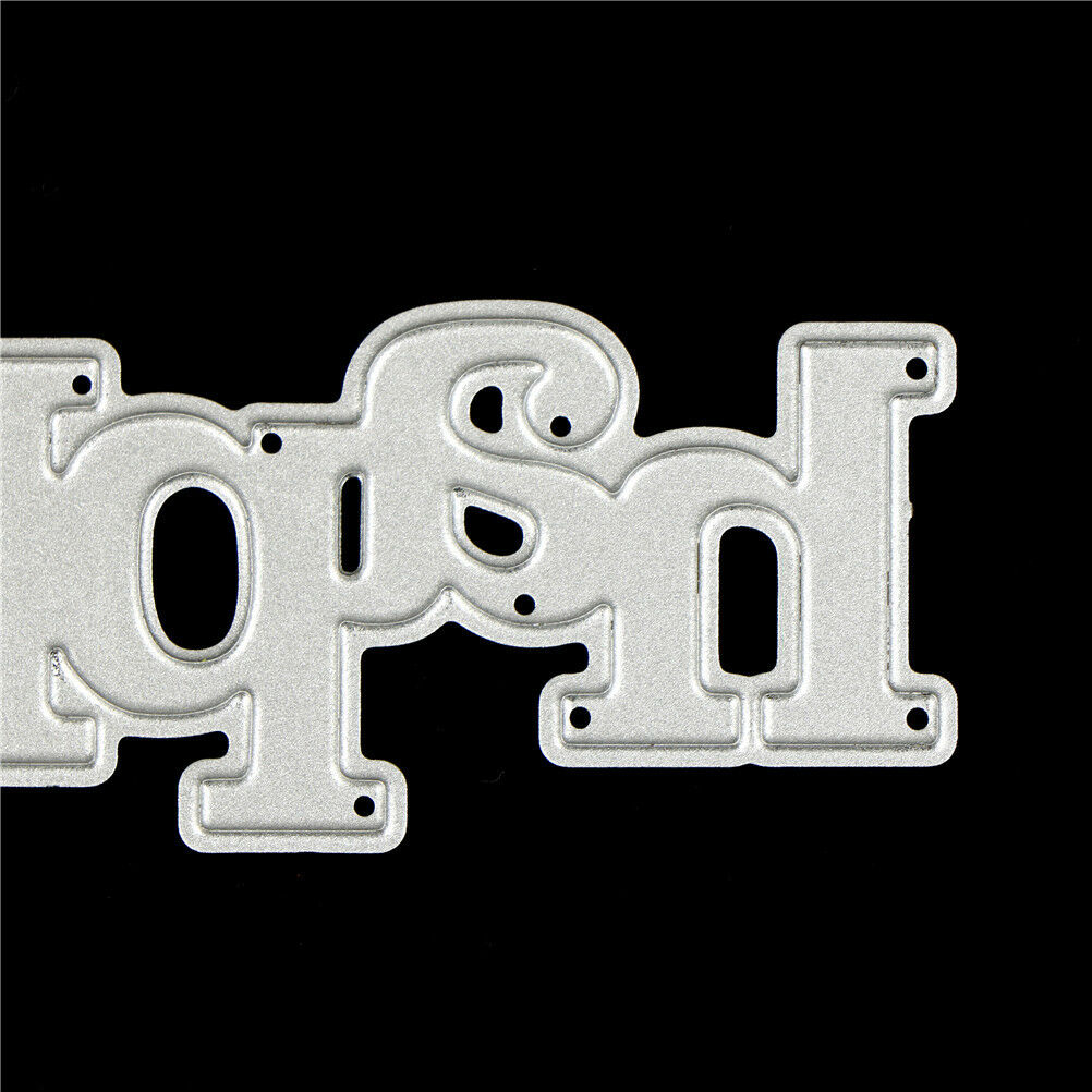 Greeting Words happy Metal Cutting Dies For DIY Scrapbooking Card Craft Dec Rf