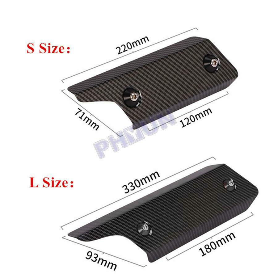 For Motorcycle Hexagonal Exhaust Pipe Heat Shield Cover Protector Universal