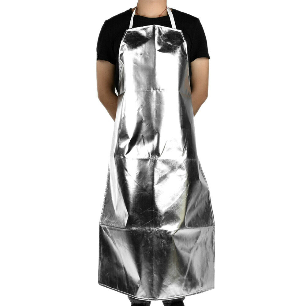 1000Â° Aluminum Foil Apron Heat Resistant work High Temperature safety insulated
