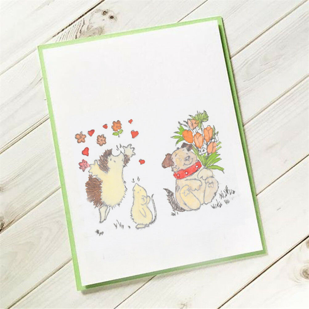 Hedgehog Transparent Stamps For DIY Scrapbooking Album Pape.l8