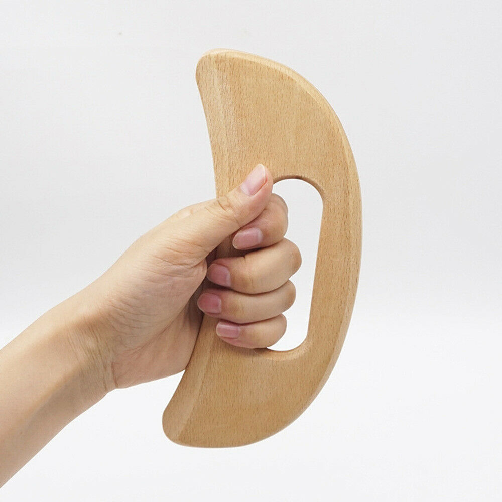 1PC Wooden Scraping Board Lymph Meridian Massage Face Neck Back Massagers Tool