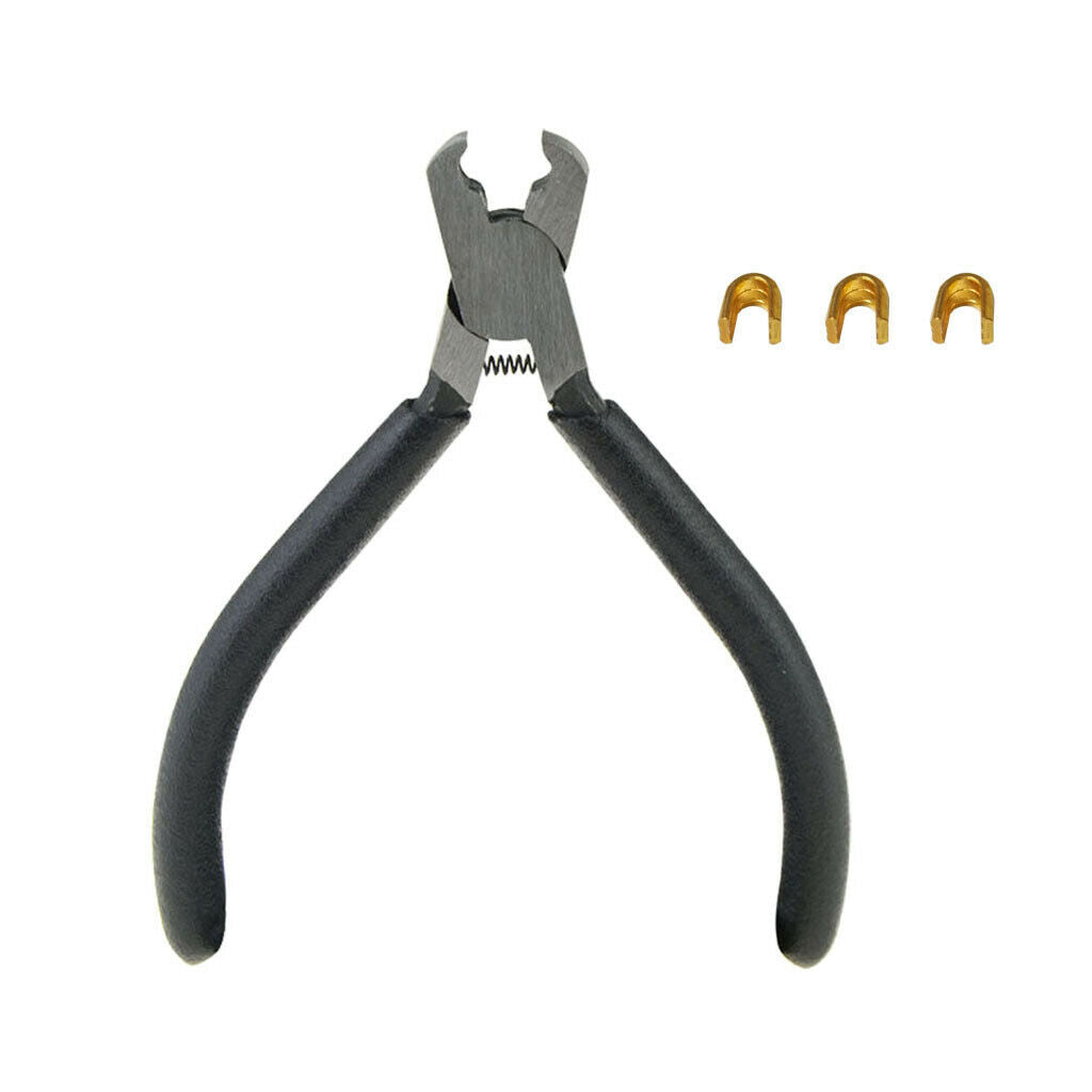 1 Set Portable Archery Nocking Buckle Pliers with 3 Copper Nocks Bow Tools