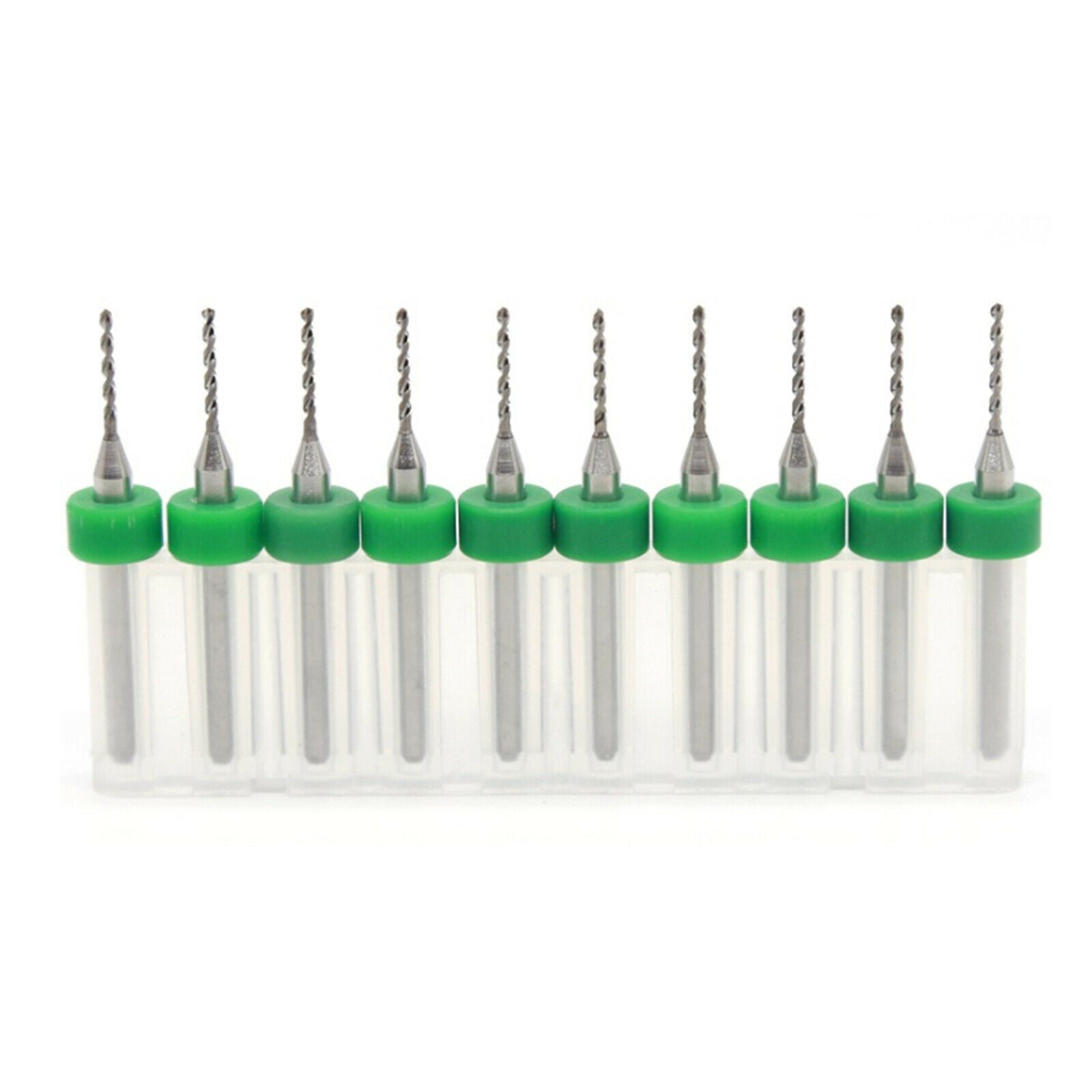 10pcs 0.25mm Carbide Steel Micro Engraving Drill Bits Tool CNC PCB Rotary Tools
