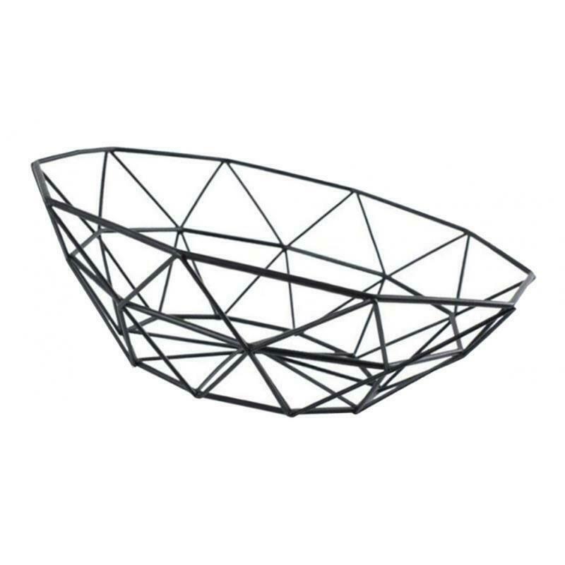 Metal Countertop Fruit Basket Bowl Decorative Table Centerpiece Holder Stand