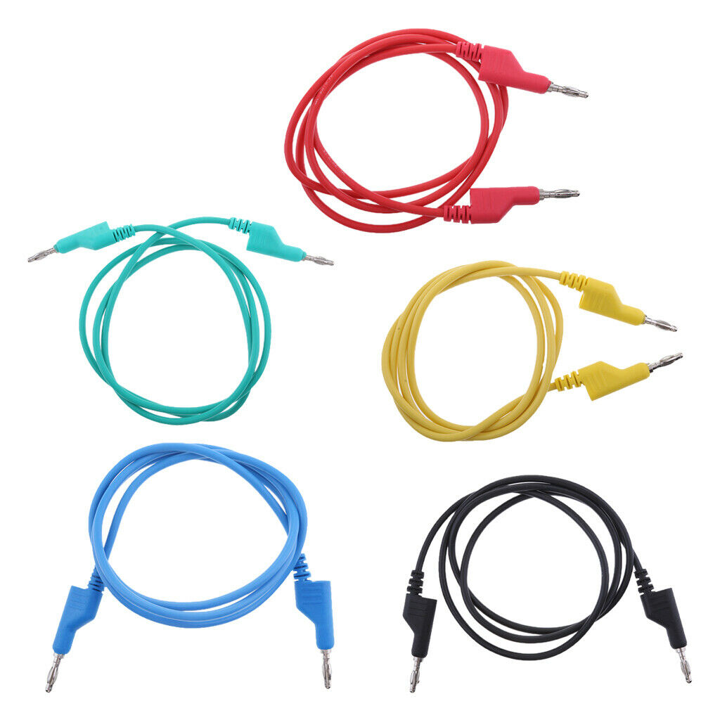 4mm Stackable Banana Plug Wire Silicone Test Cable Lead Red