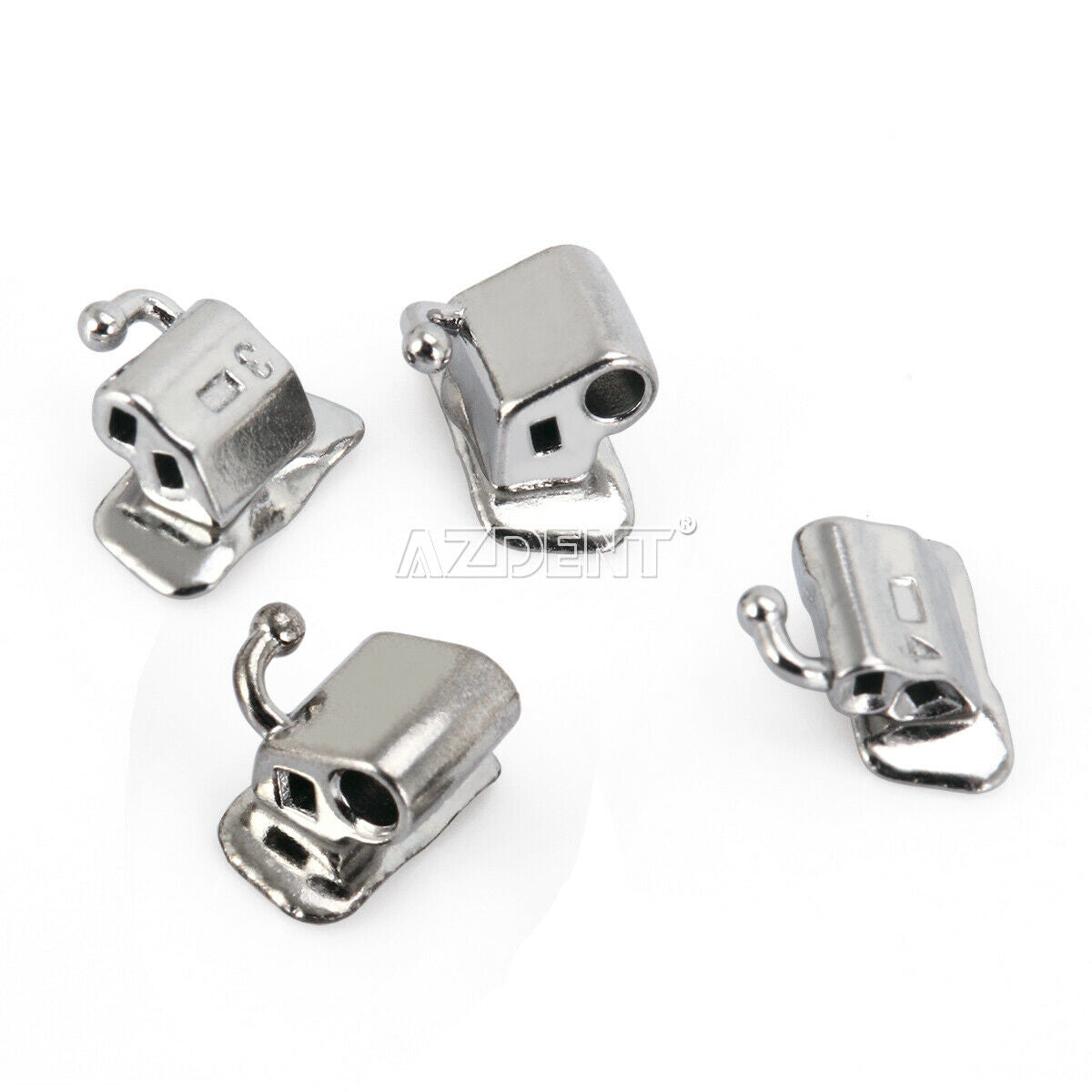 50 X Dental Orthodontic 1st Molar Band Roth MBT With Double Buccal Tube 022