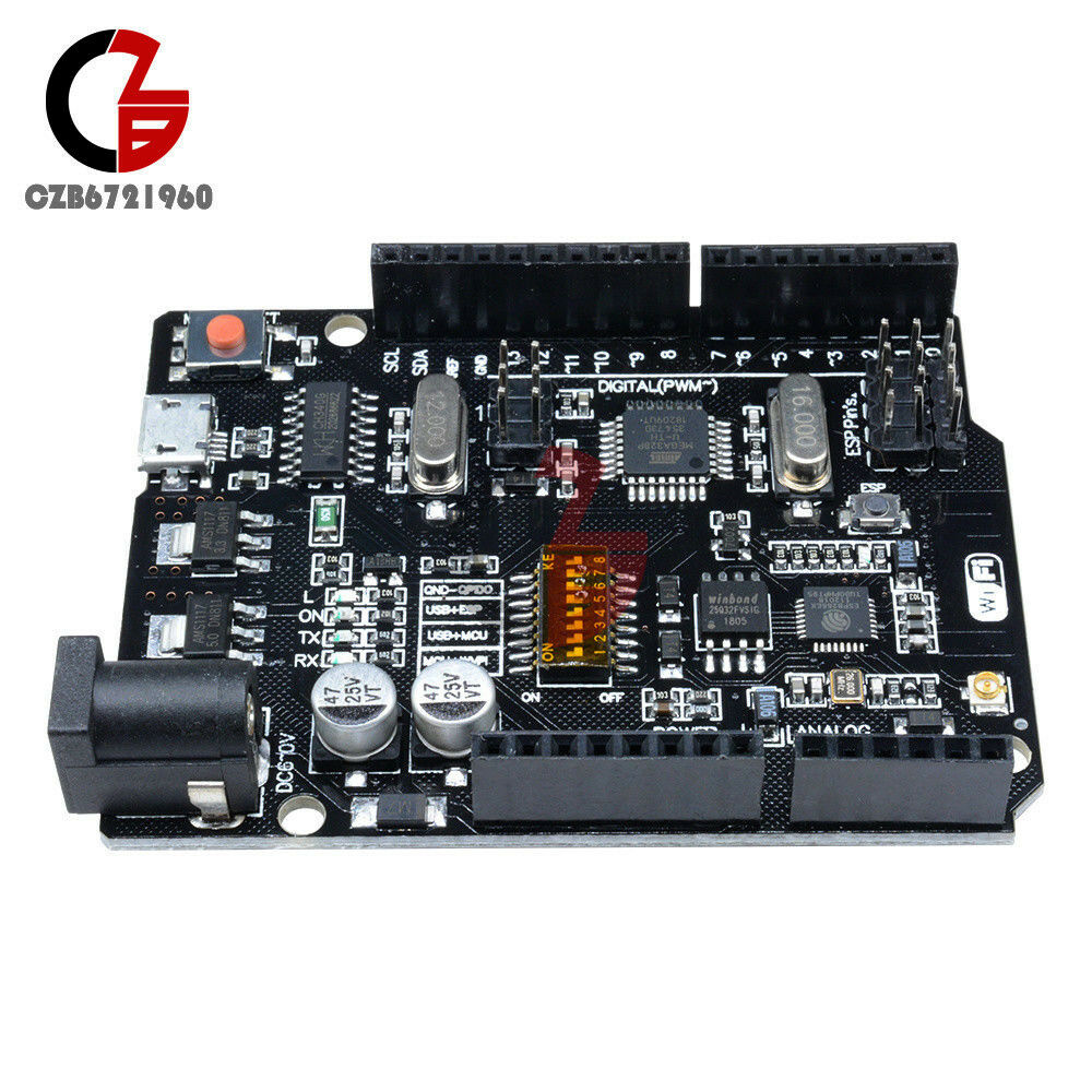 UNO+WiFi R3 ATmega328P+ESP8266 (32Mb memory) USB-TTL NodeMCU CH340G For Arduino